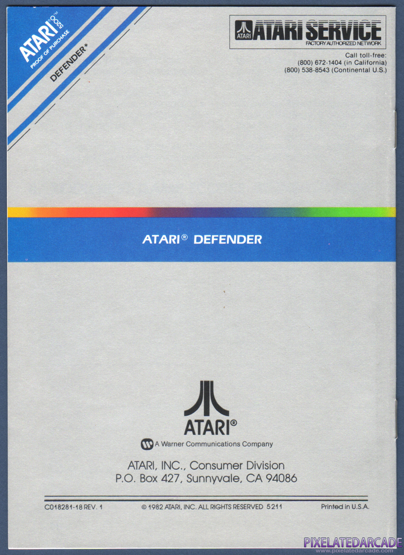 Defender: Instruction Manual - Page 9