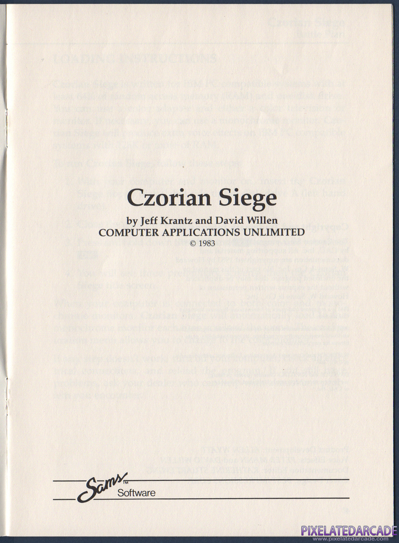 Czorian Siege: Czorian Siege Instruction Manual - Page 3