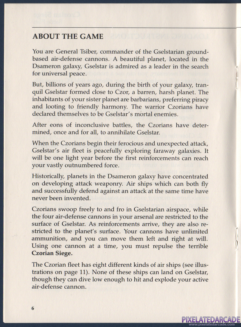 Czorian Siege: Czorian Siege Instruction Manual - Page 6
