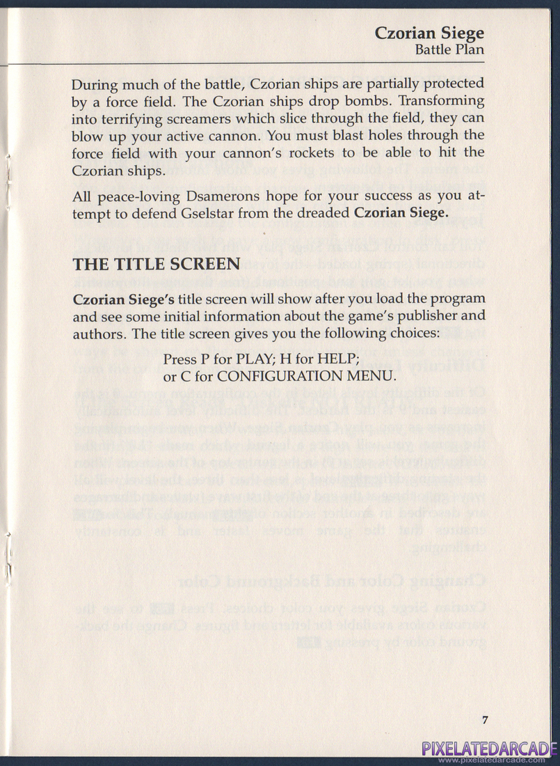 Czorian Siege: Czorian Siege Instruction Manual - Page 7