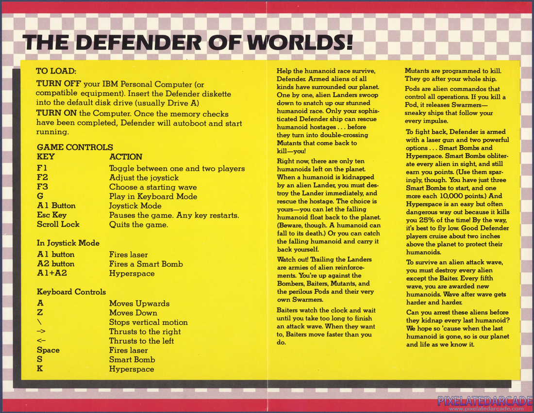 Defender: Instruction Manual - Page 2