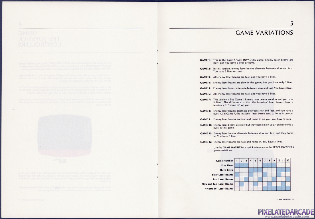 Space Invaders: Instruction Manual - Page 8