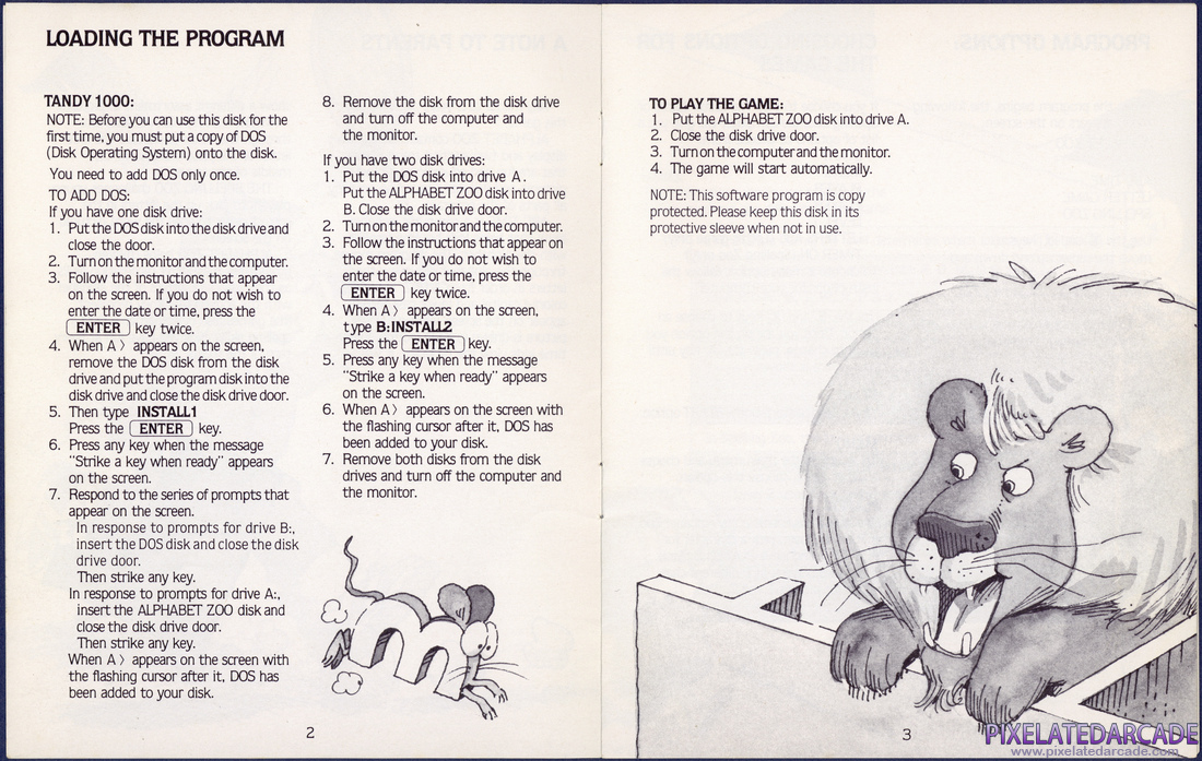 Alphabet Zoo: Instruction Manual - Page 3