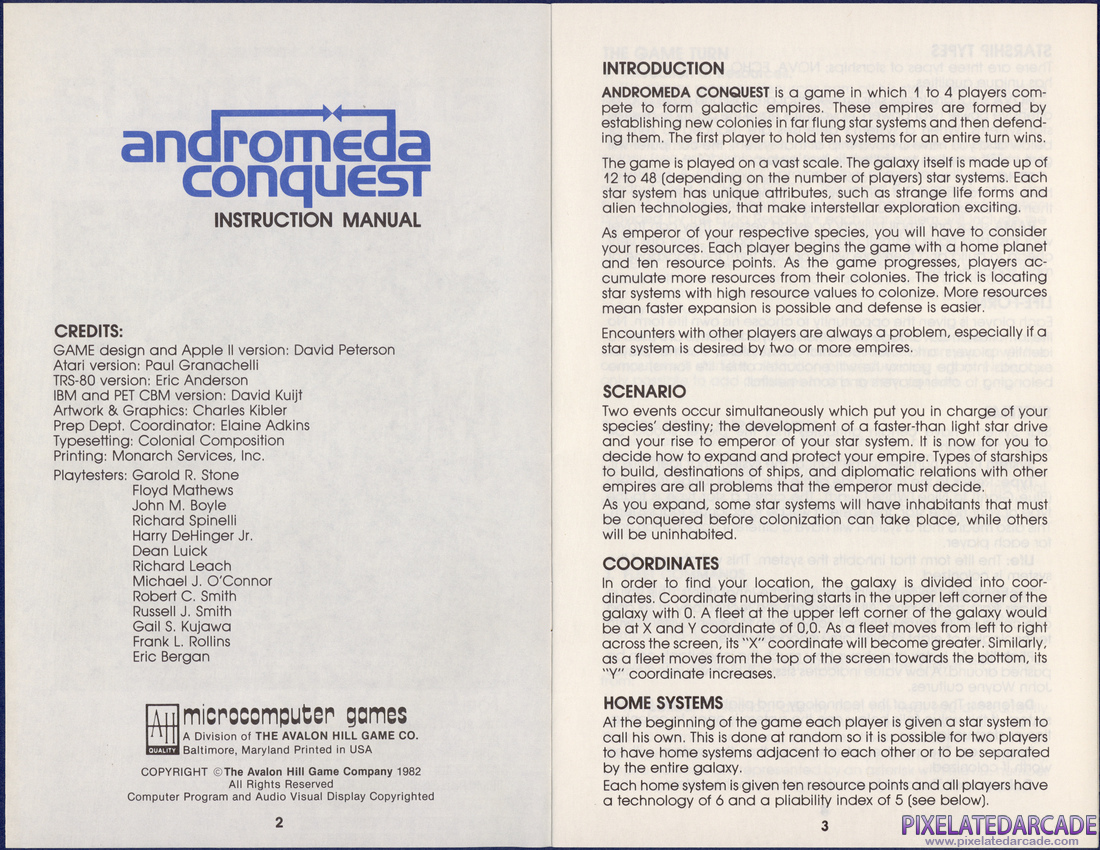 Andromeda Conquest: Instruction Manual - Page 2