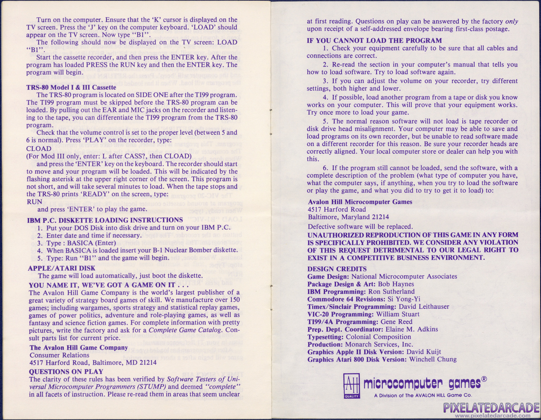 B-1 Nuclear Bomber: Instruction Manual - Page 4