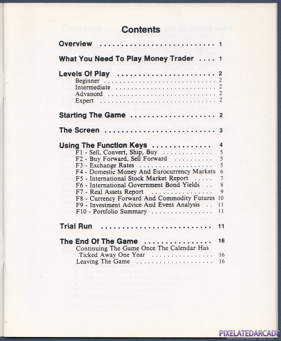 Money Bags: Beat the Gnome of Zurich: Instruction Manual - Page 2