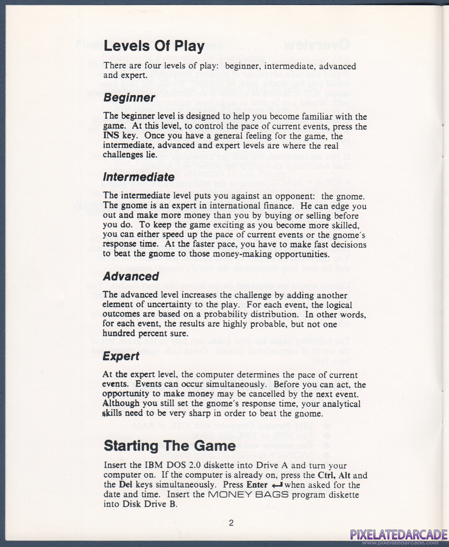 Money Bags: Beat the Gnome of Zurich: Instruction Manual - Page 5