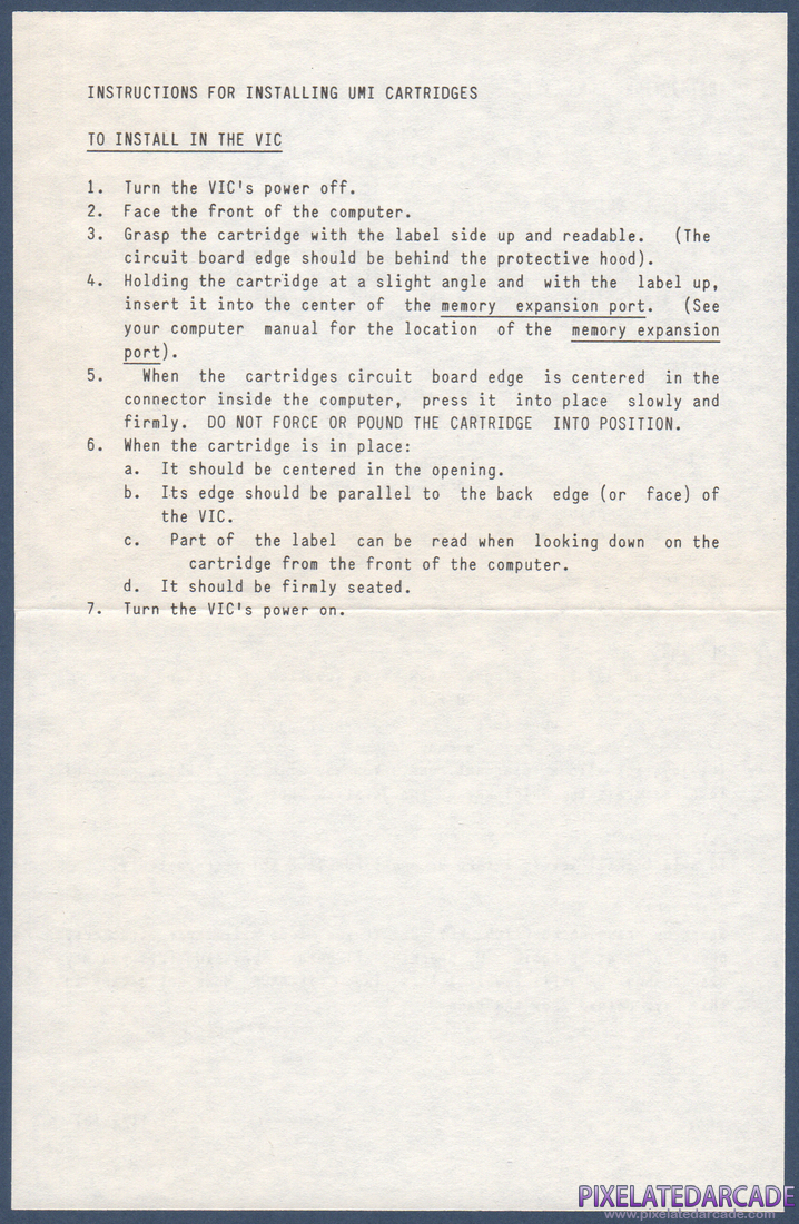 Amok: Instruction Manual - Back
