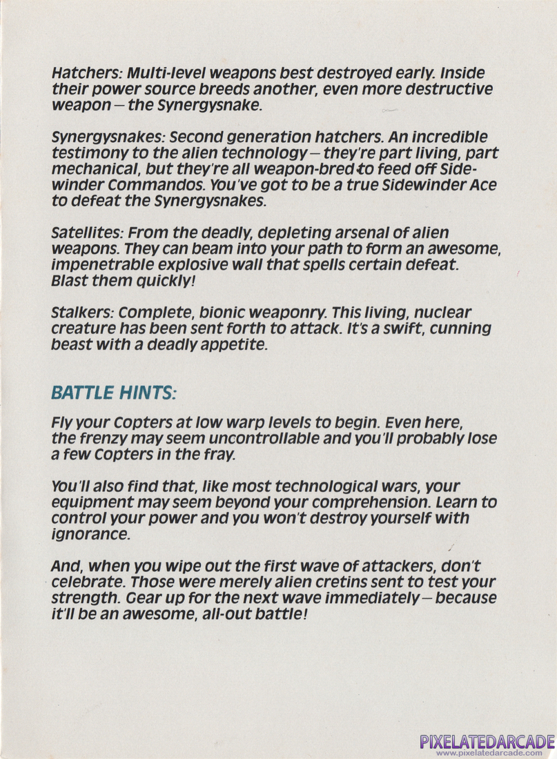 Sidewinder: Instruction Manual - Page 4