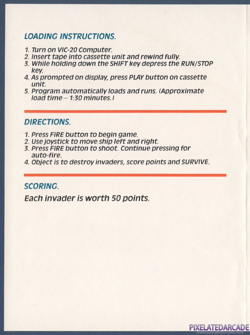 Space Phreeks: Instruction Manual - Page 2