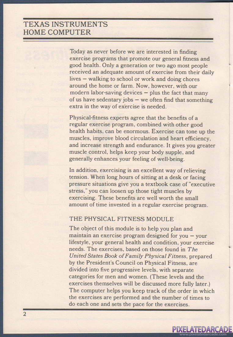 Physical Fitness: Instruction Manual - Page 2
