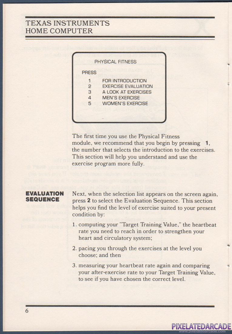 Physical Fitness: Instruction Manual - Page 6