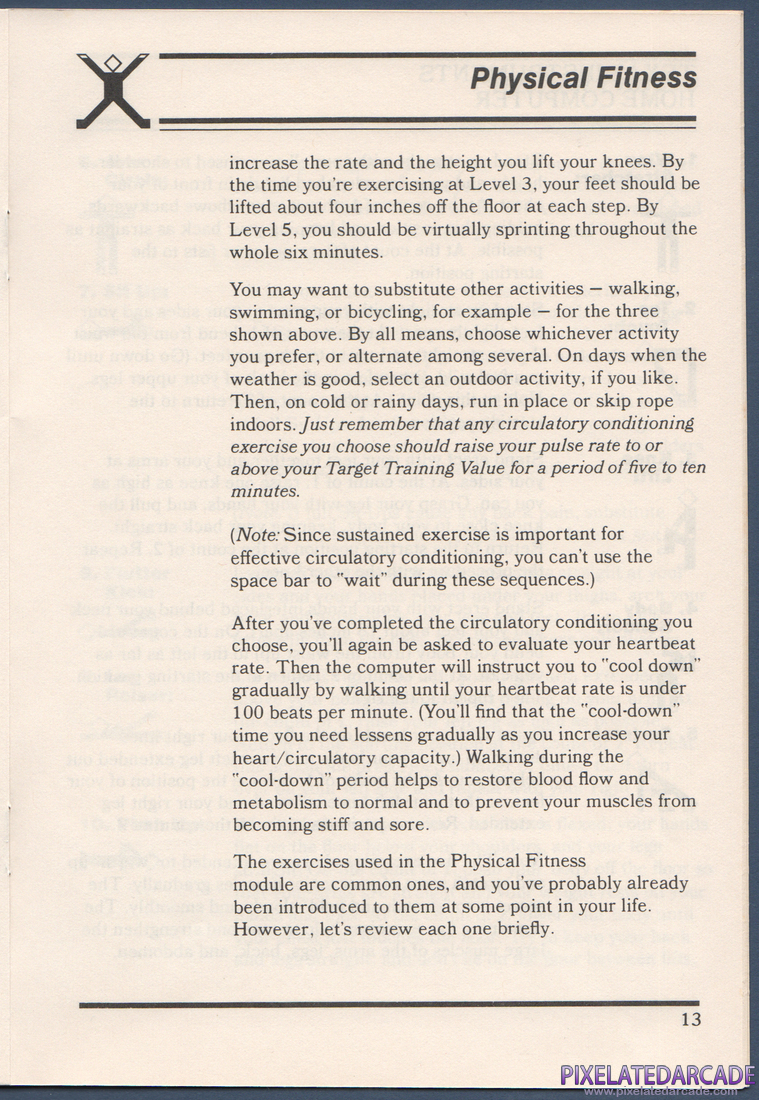 Physical Fitness: Instruction Manual - Page 13