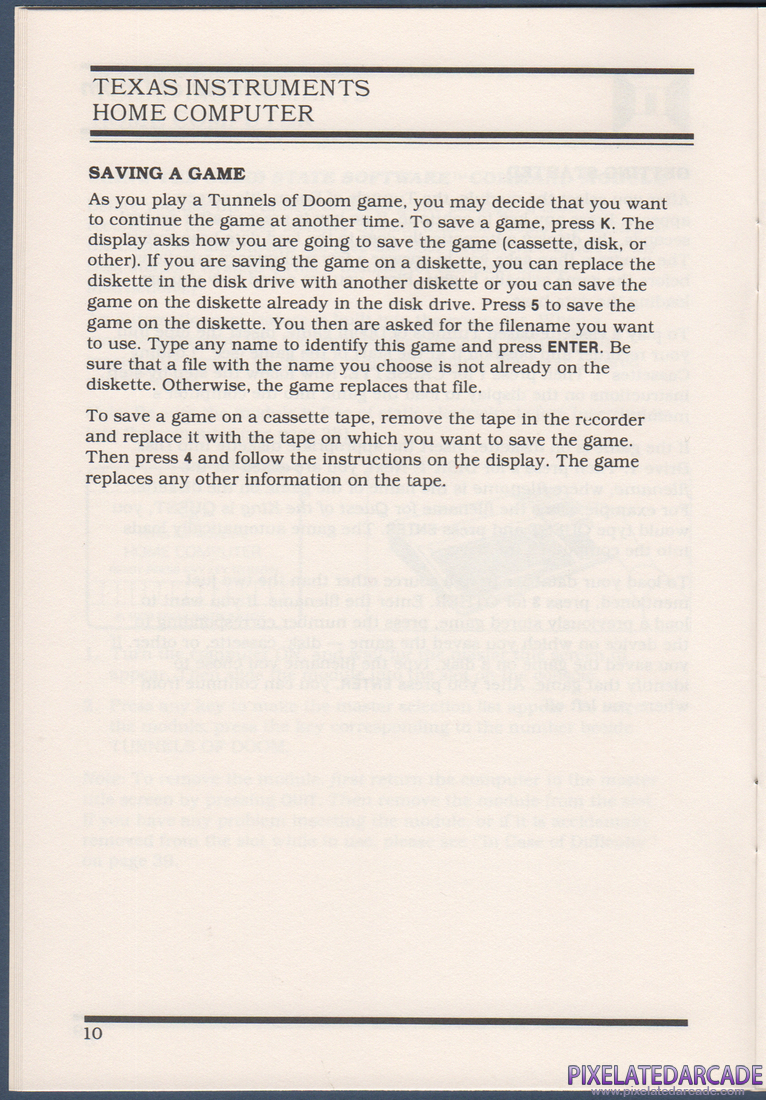 Tunnels of Doom: Instruction Manual - Page 10