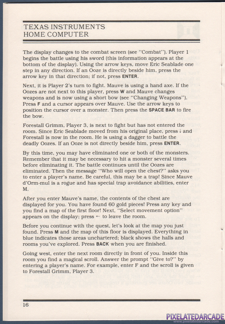 Tunnels of Doom: Instruction Manual - Page 16