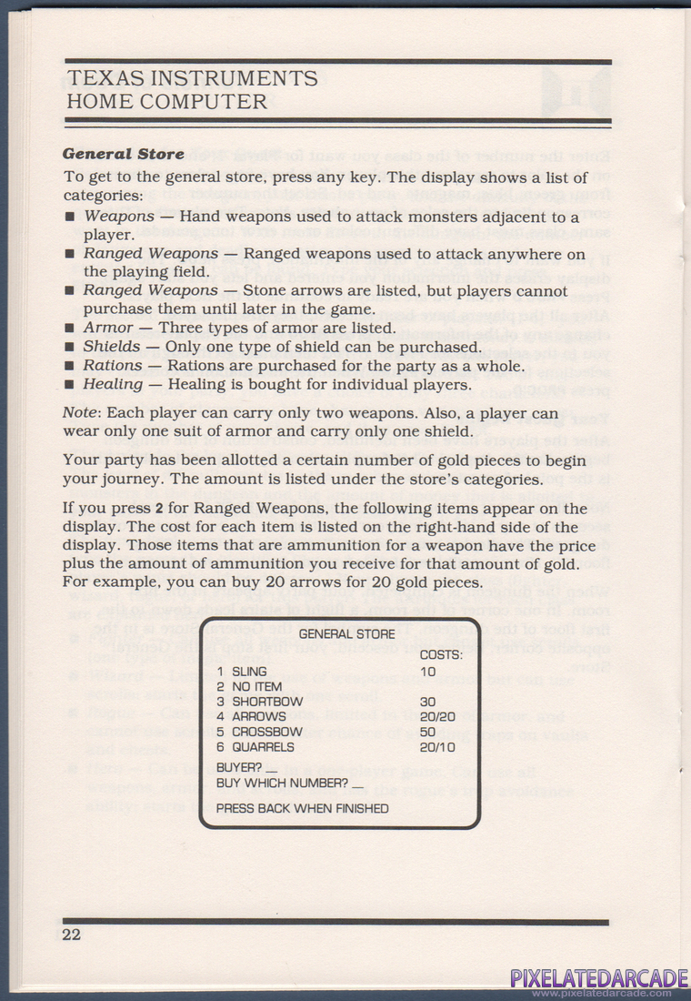 Tunnels of Doom: Instruction Manual - Page 22