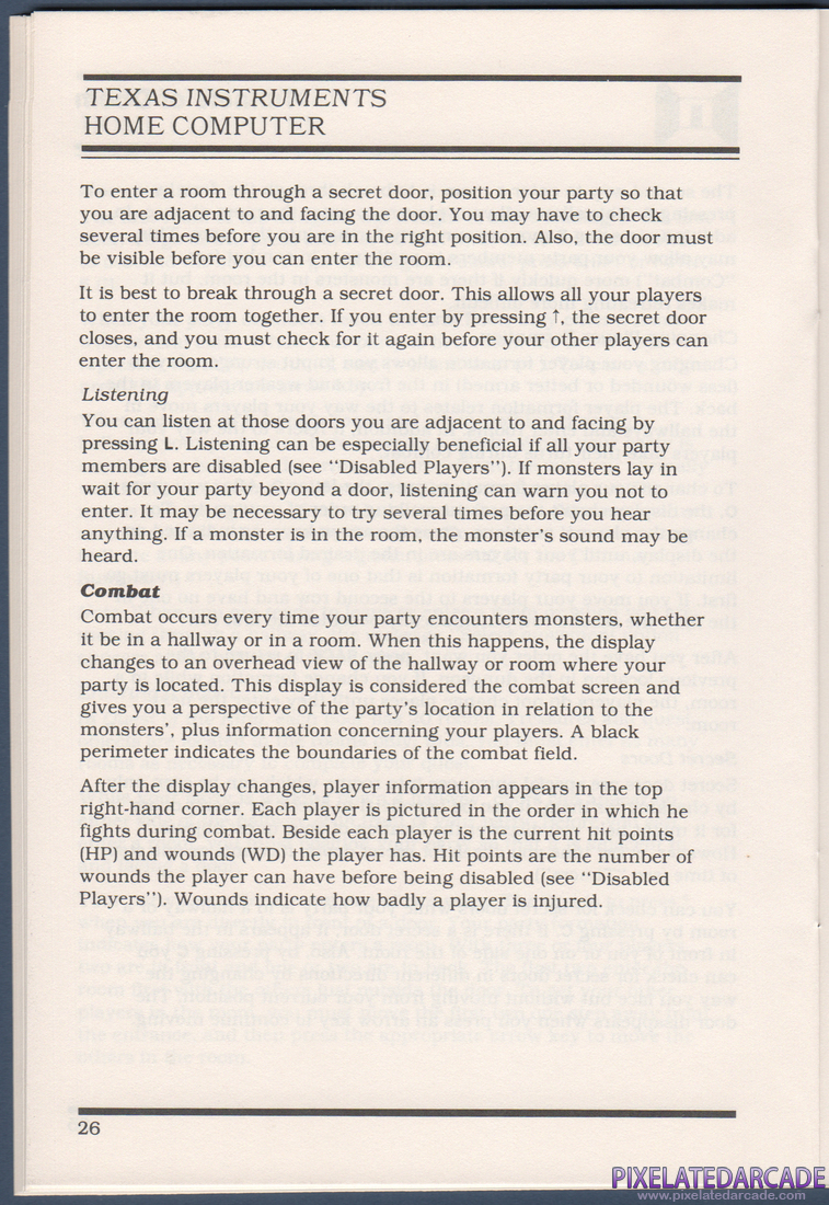 Tunnels of Doom: Instruction Manual - Page 26