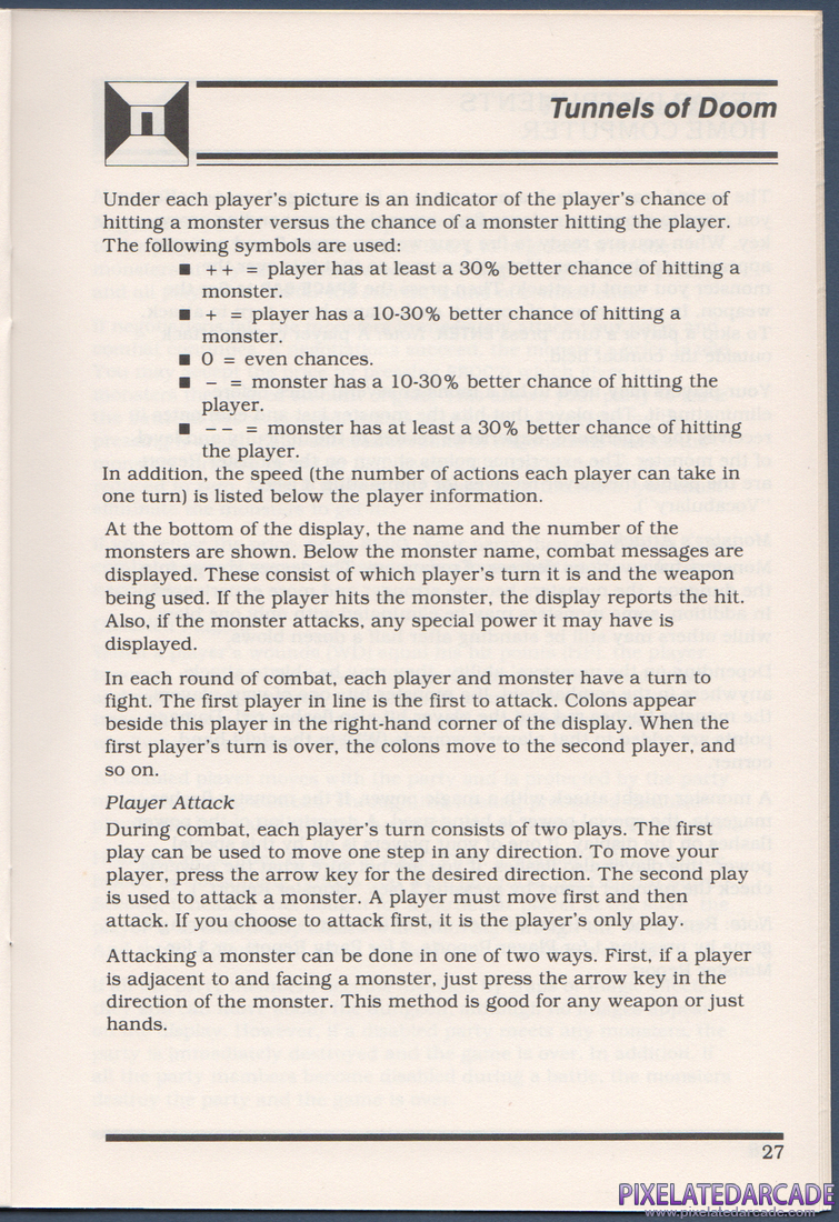 Tunnels of Doom: Instruction Manual - Page 27