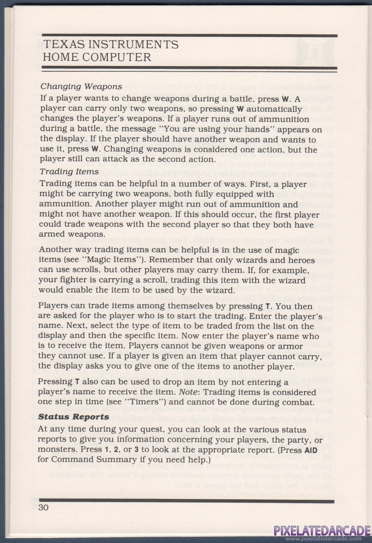 Tunnels of Doom: Instruction Manual - Page 30