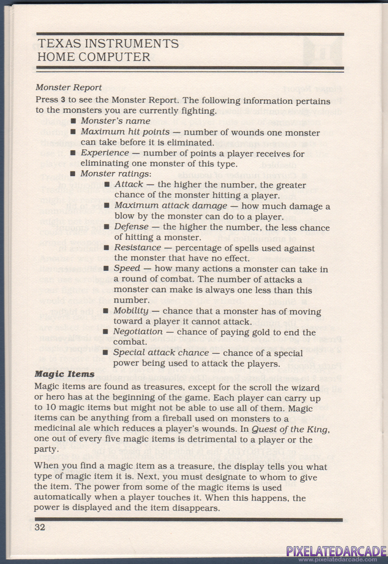 Tunnels of Doom: Instruction Manual - Page 32