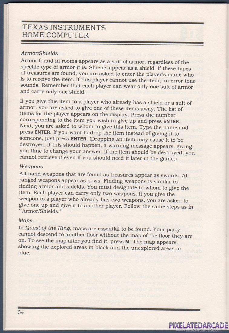 Tunnels of Doom: Instruction Manual - Page 34