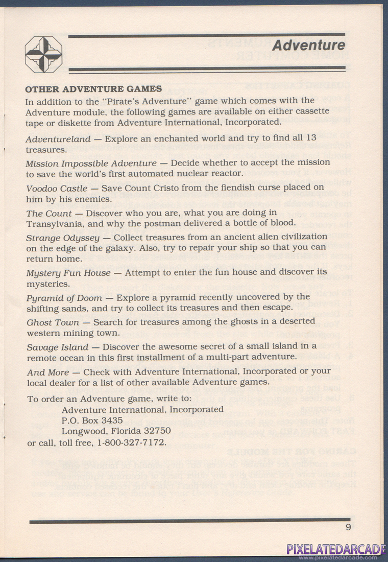 Pirate Adventure: Instruction Manual - Page 9