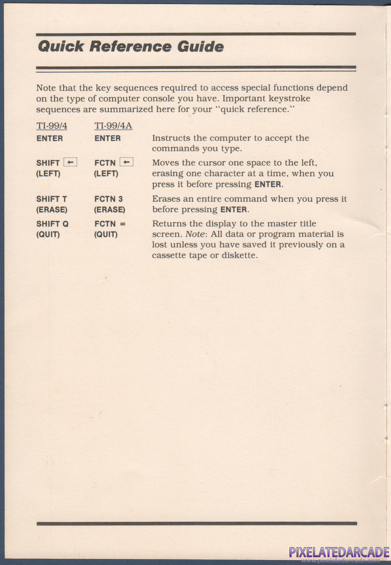 Pirate Adventure: Instruction Manual - Quick Reference Guide
