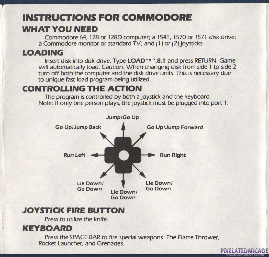 Rush'n Attack: Rush'n Attack Instruction Manual - Page 3