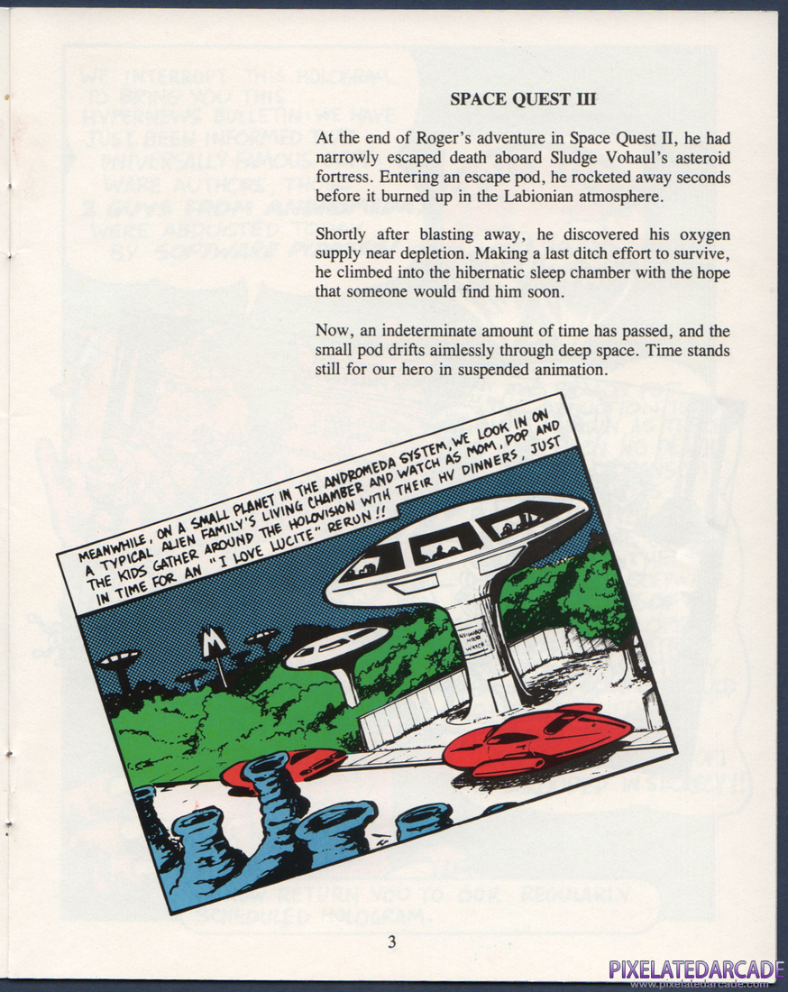 Space Quest III: The Pirates of Pestulon: Instruction Manual - Page 4