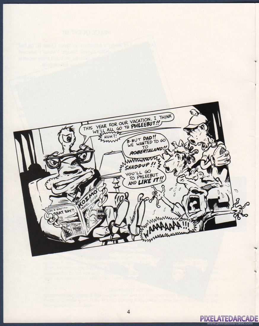 Space Quest III: The Pirates of Pestulon: Instruction Manual - Page 5