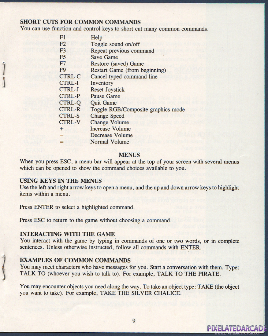 Space Quest III: The Pirates of Pestulon: Instruction Manual - Page 10