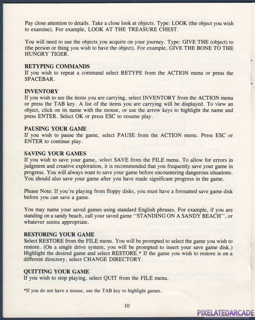 Space Quest III: The Pirates of Pestulon: Instruction Manual - Page 11