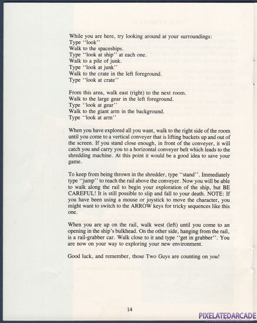 Space Quest III: The Pirates of Pestulon: Instruction Manual - Page 15