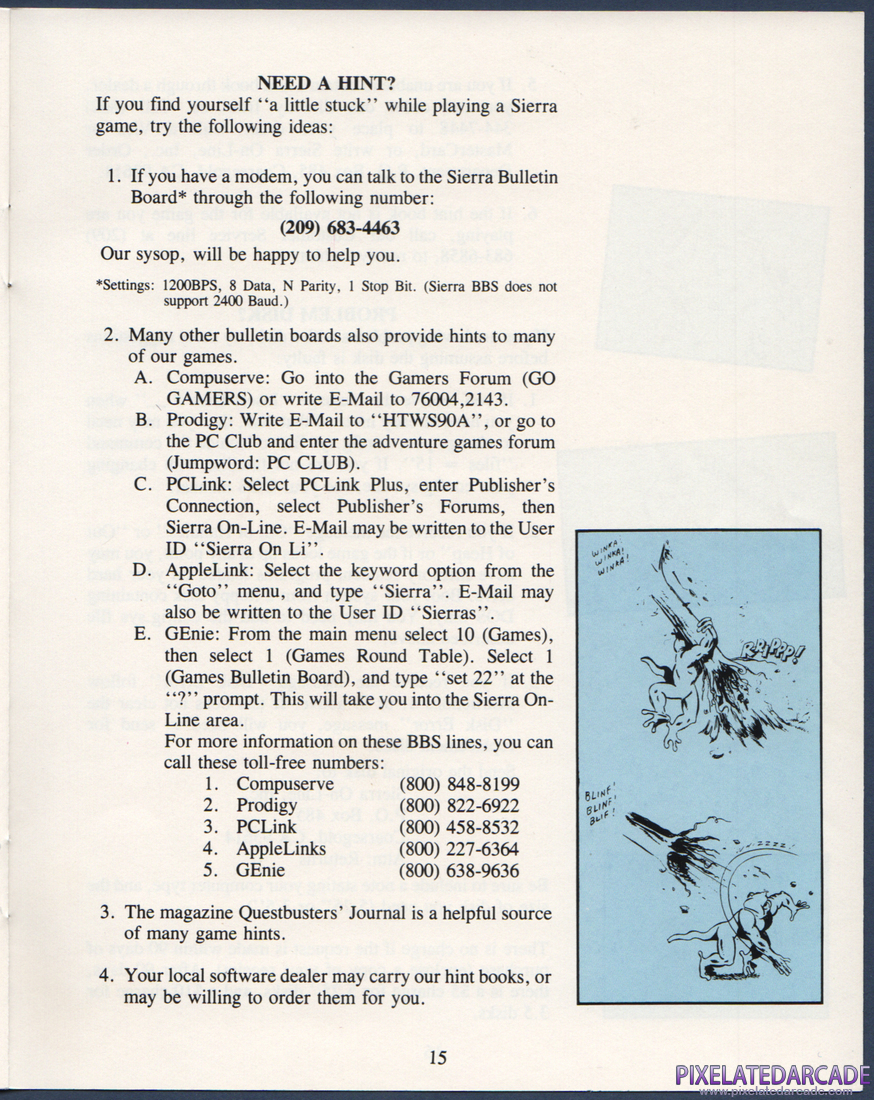 Space Quest III: The Pirates of Pestulon: Instruction Manual - Page 16