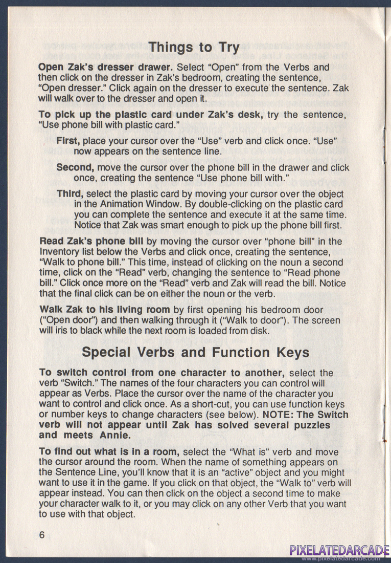 Zak McKracken and the Alien Mindbenders: Instruction Manual - Page 8