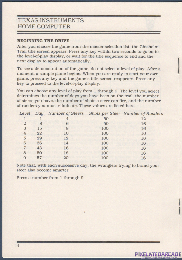 Chisholm Trail: Instruction Manual - Page 4