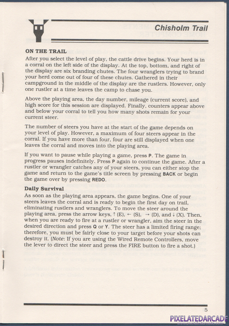 Chisholm Trail: Instruction Manual - Page 5