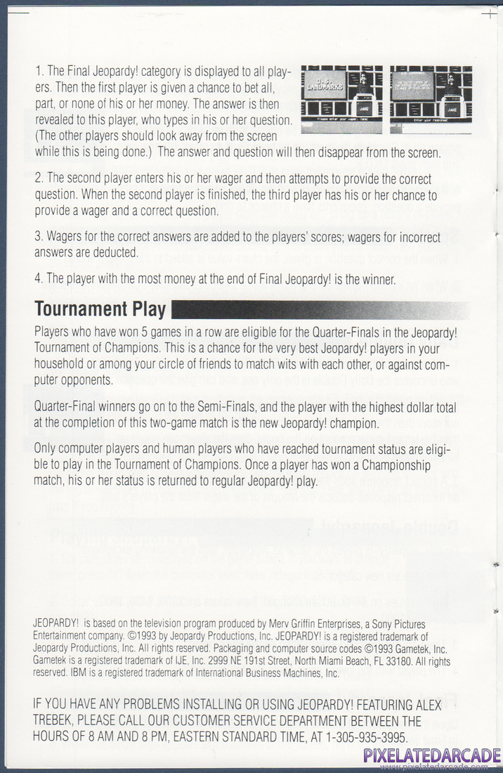 Jeopardy!: Instruction Manual - Page 6