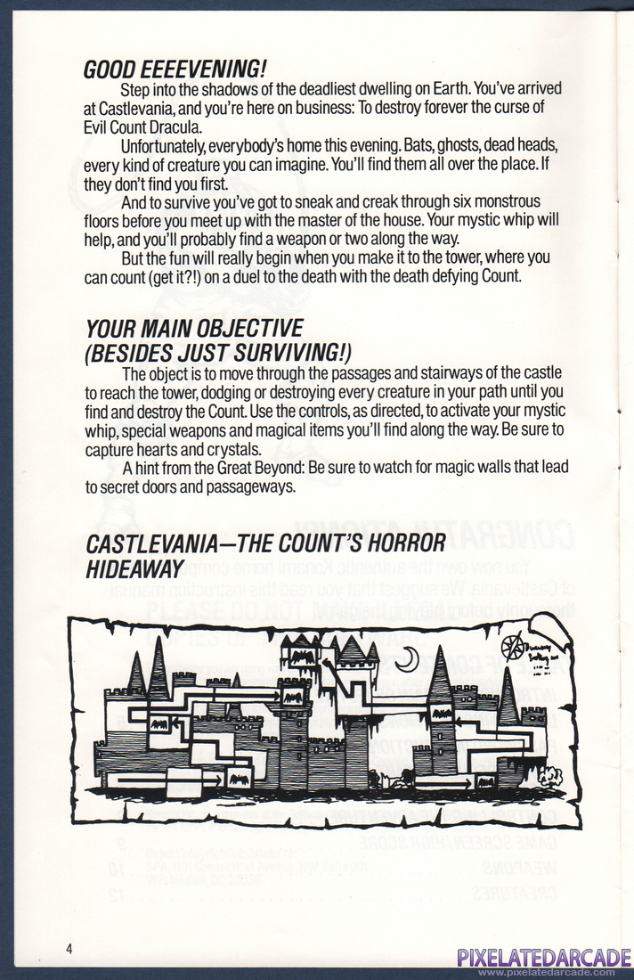 Castlevania: Instruction Manual - Page 4