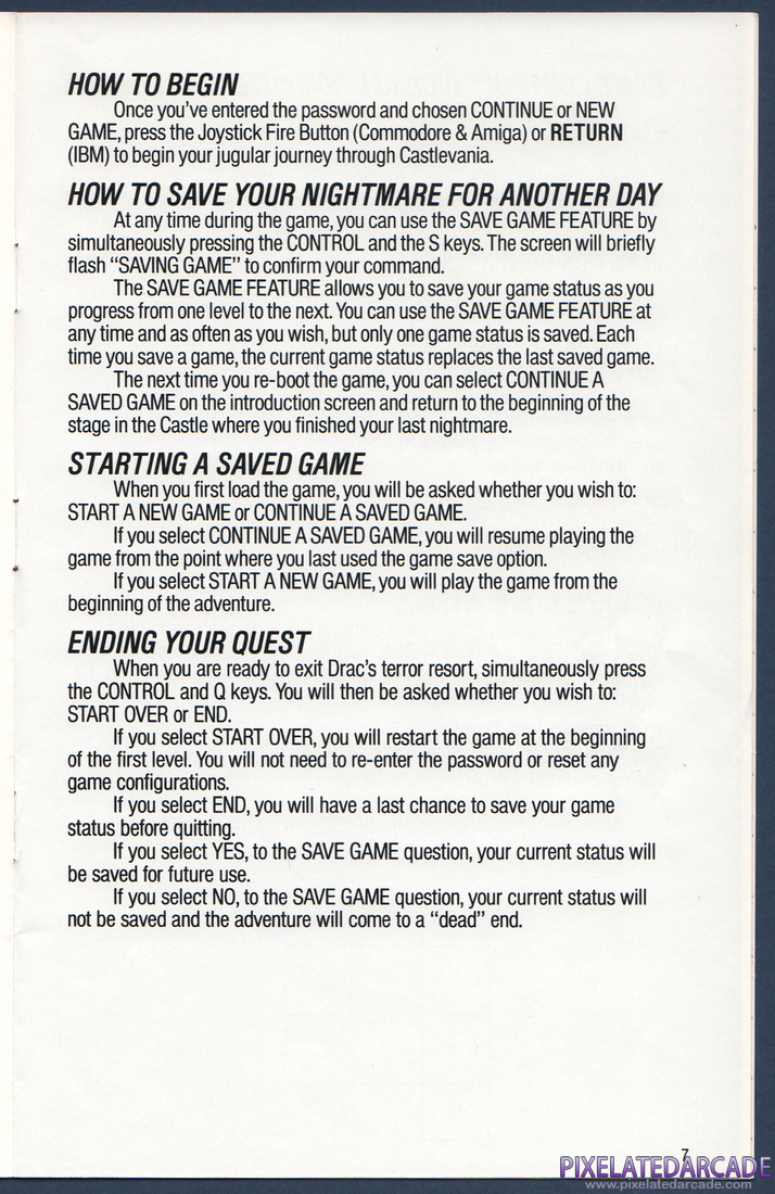 Castlevania: Instruction Manual - Page 7
