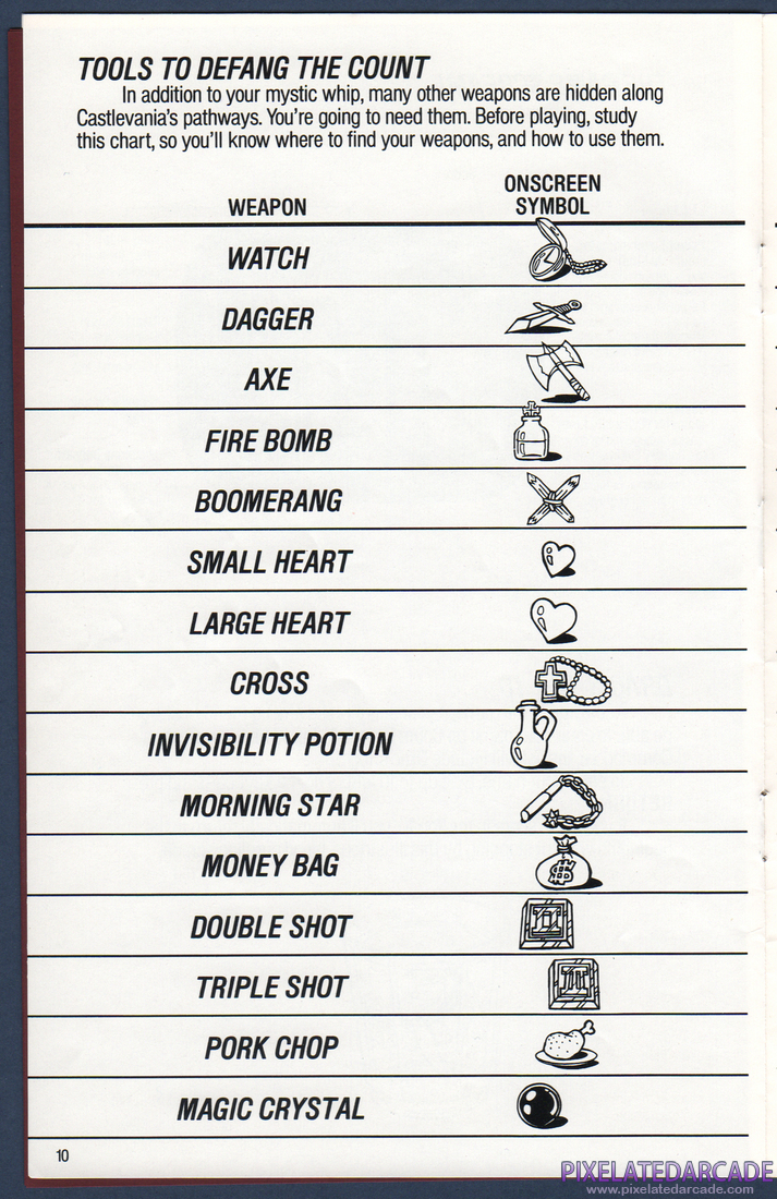 Castlevania: Instruction Manual - Page 12