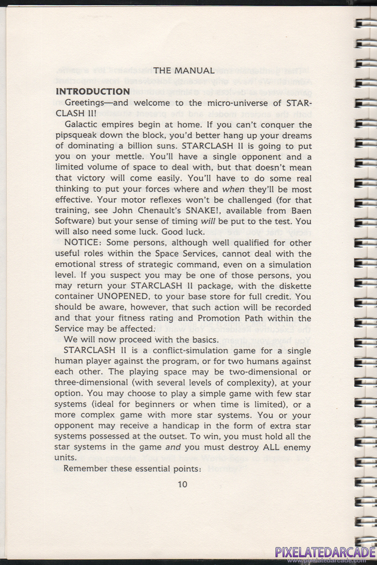 Starclash II: Instruction Manual - Page 10
