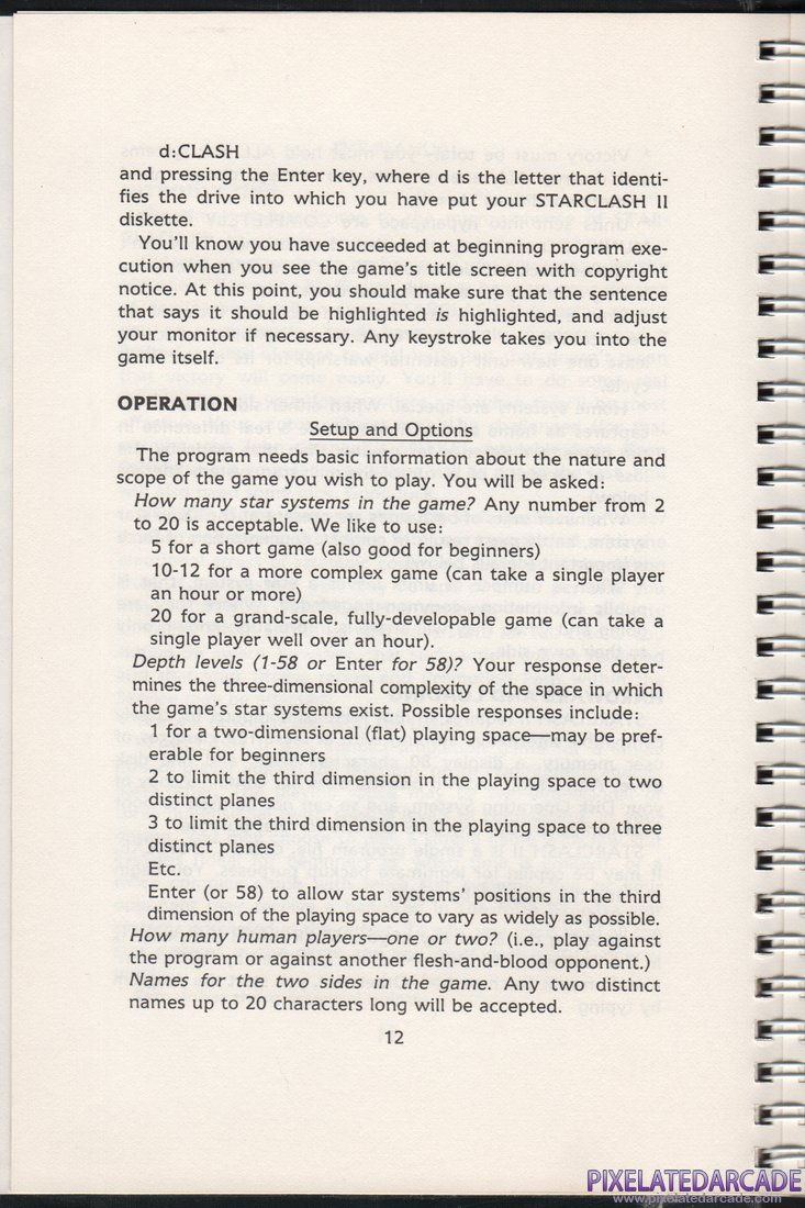 Starclash II: Instruction Manual - Page 12