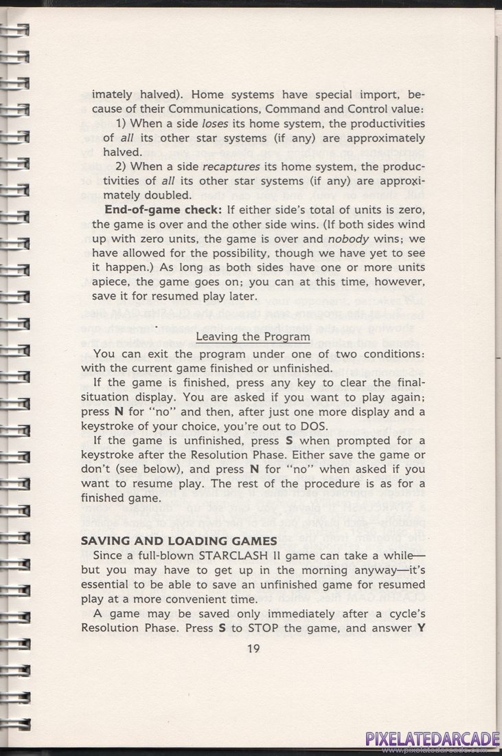 Starclash II: Instruction Manual - Page 19
