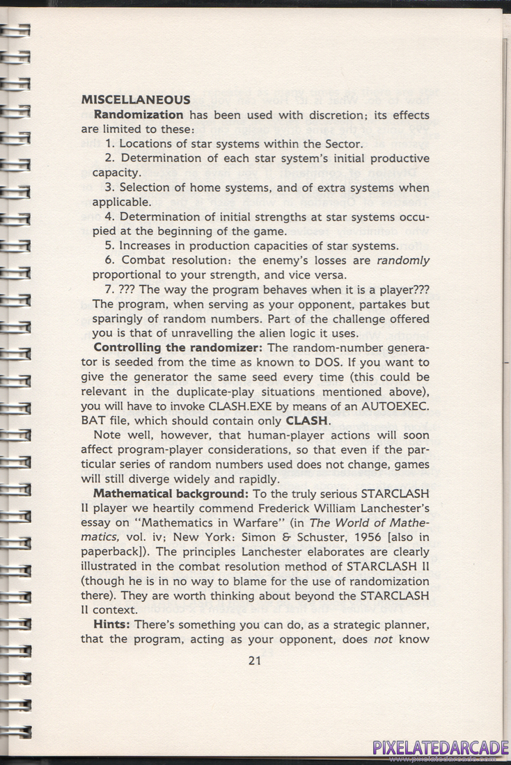 Starclash II: Instruction Manual - Page 21