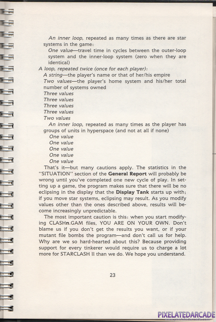 Starclash II: Instruction Manual - Page 23