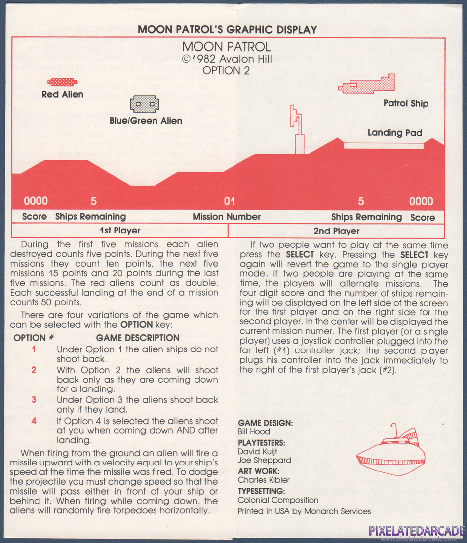 Moon Patrol: Instruction Manual - Page 3