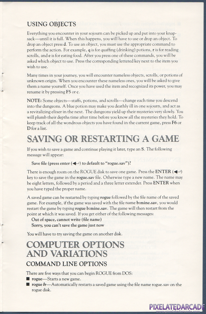 Rogue: Instruction Manual - Page 9