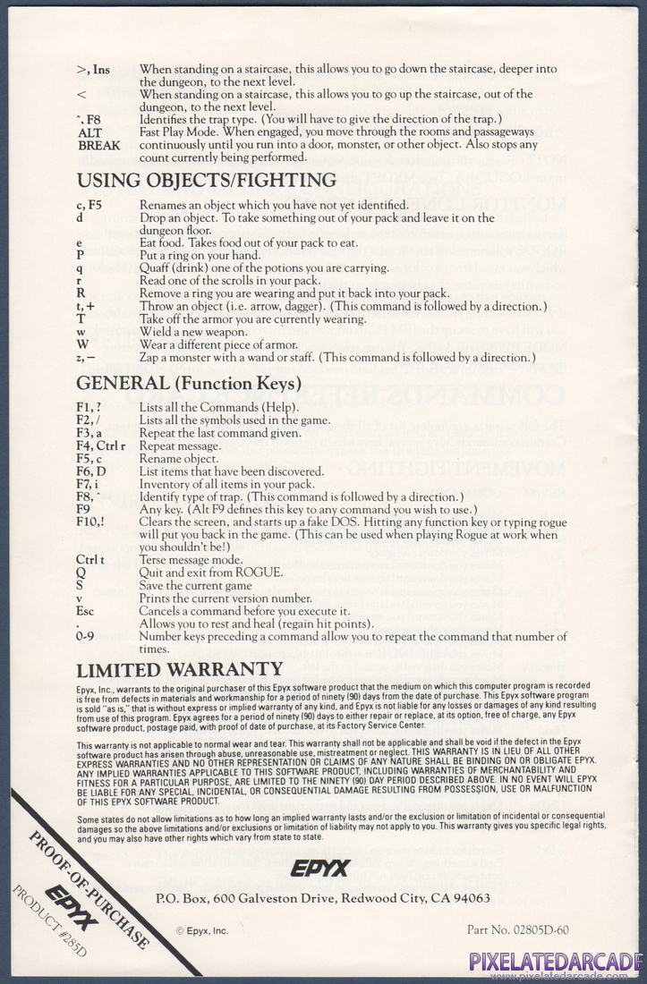 Rogue: Instruction Manual - Page 12