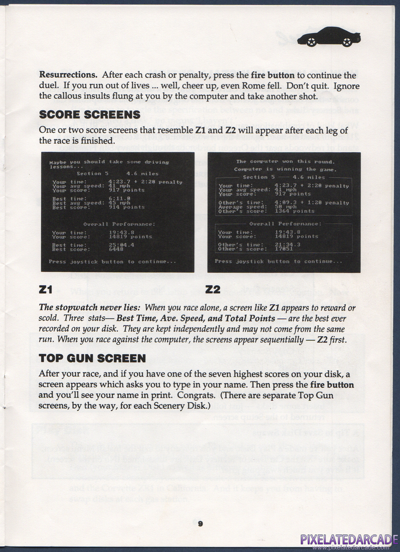 The Duel: Test Drive II: Instruction Manual - Page 11